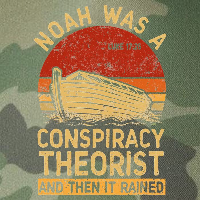 Conservative Christian Noah Was A Conspiracy Theorist Retro Legacy Tie Dye Trucker Hat