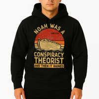 Conservative Christian Noah Was A Conspiracy Theorist Retro Hoodie