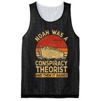 Conservative Christian Noah Was A Conspiracy Theorist Retro Mesh Reversible Basketball Jersey Tank