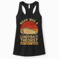 Conservative Christian Noah Was A Conspiracy Theorist Retro Womens Tank Top