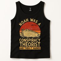 Conservative Christian Noah Was A Conspiracy Theorist Retro Tank Top