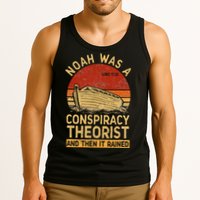 Conservative Christian Noah Was A Conspiracy Theorist Retro Tank Top