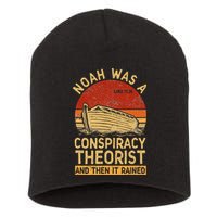 Conservative Christian Noah Was A Conspiracy Theorist Retro Short Acrylic Beanie