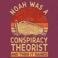 Conservative Christian Noah Was A Conspiracy Theorist Retro 16oz Travel Tumbler