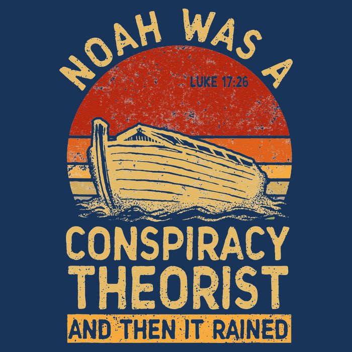 Conservative Christian Noah Was A Conspiracy Theorist Retro Infant Baby Jersey Bodysuit