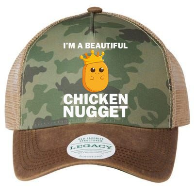 Cute Chicken Nugget Art Chicken Nugget Lover Legacy Tie Dye Trucker Hat