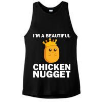 Cute Chicken Nugget Art Chicken Nugget Lover Ladies PosiCharge Tri-Blend Wicking Tank