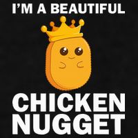 Cute Chicken Nugget Art Chicken Nugget Lover Ladies PosiCharge Tri-Blend Wicking Tank