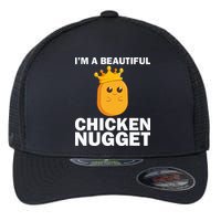 Cute Chicken Nugget Art Chicken Nugget Lover Flexfit Unipanel Trucker Cap
