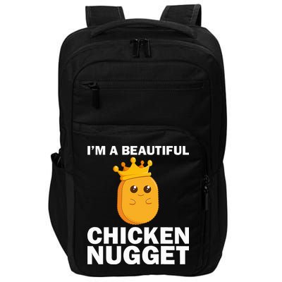 Cute Chicken Nugget Art Chicken Nugget Lover Impact Tech Backpack
