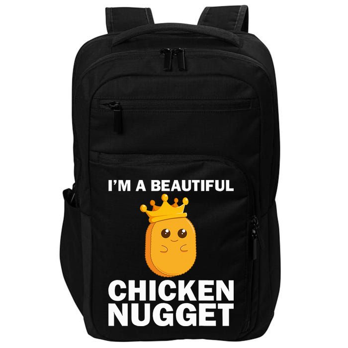 Cute Chicken Nugget Art Chicken Nugget Lover Impact Tech Backpack