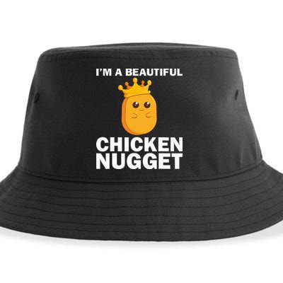 Cute Chicken Nugget Art Chicken Nugget Lover Sustainable Bucket Hat