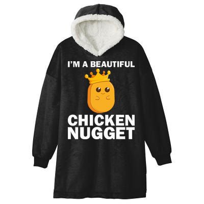 Cute Chicken Nugget Art Chicken Nugget Lover Hooded Wearable Blanket