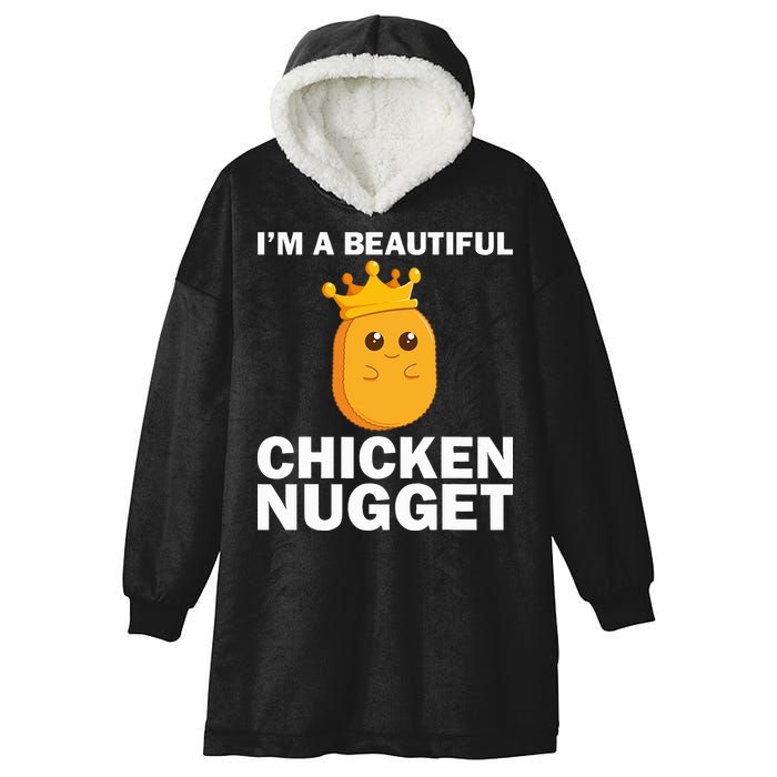 Cute Chicken Nugget Art Chicken Nugget Lover Hooded Wearable Blanket