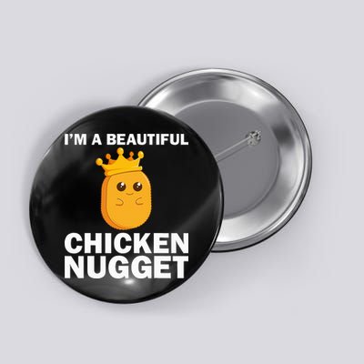 Cute Chicken Nugget Art Chicken Nugget Lover Button