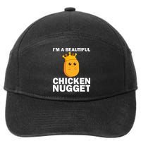 Cute Chicken Nugget Art Chicken Nugget Lover 7-Panel Snapback Hat