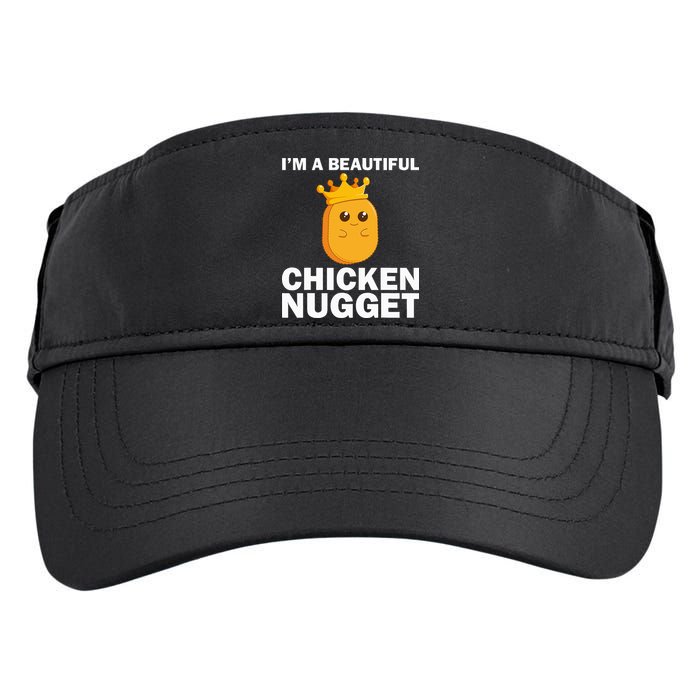 Cute Chicken Nugget Art Chicken Nugget Lover Adult Drive Performance Visor