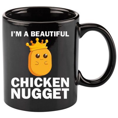 Cute Chicken Nugget Art Chicken Nugget Lover 11oz C Handle Ceramic Mug