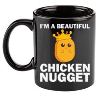 Cute Chicken Nugget Art Chicken Nugget Lover 11oz C Handle Ceramic Mug