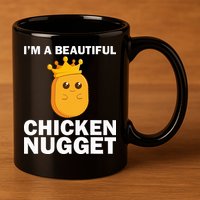 Cute Chicken Nugget Art Chicken Nugget Lover 11oz C Handle Ceramic Mug