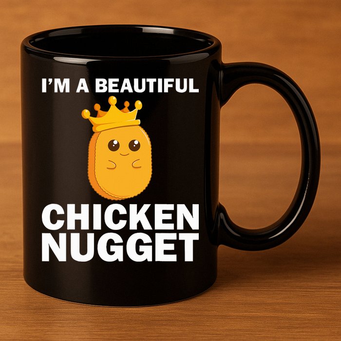 Cute Chicken Nugget Art Chicken Nugget Lover 11oz C Handle Ceramic Mug