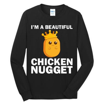 Cute Chicken Nugget Art Chicken Nugget Lover Tall Long Sleeve T-Shirt