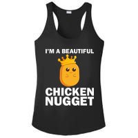 Cute Chicken Nugget Art Chicken Nugget Lover Ladies PosiCharge Competitor Racerback Tank