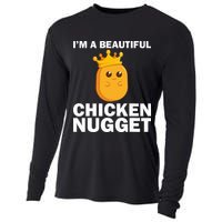 Cute Chicken Nugget Art Chicken Nugget Lover Cooling Performance Long Sleeve Crew