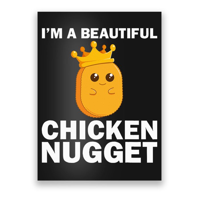 Cute Chicken Nugget Art Chicken Nugget Lover Poster