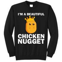 Cute Chicken Nugget Art Chicken Nugget Lover Tall Sweatshirt