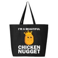 Cute Chicken Nugget Art Chicken Nugget Lover 25L Jumbo Tote