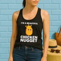 Cute Chicken Nugget Art Chicken Nugget Lover Womens Tank Top