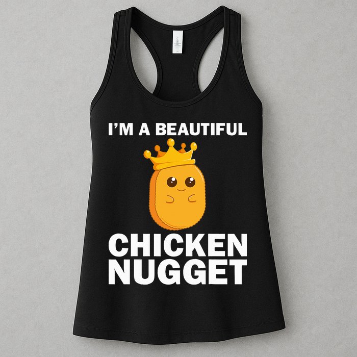 Cute Chicken Nugget Art Chicken Nugget Lover Womens Tank Top