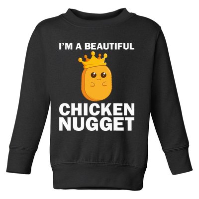 Cute Chicken Nugget Art Chicken Nugget Lover Toddler Sweatshirt