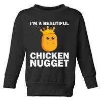 Cute Chicken Nugget Art Chicken Nugget Lover Toddler Sweatshirt