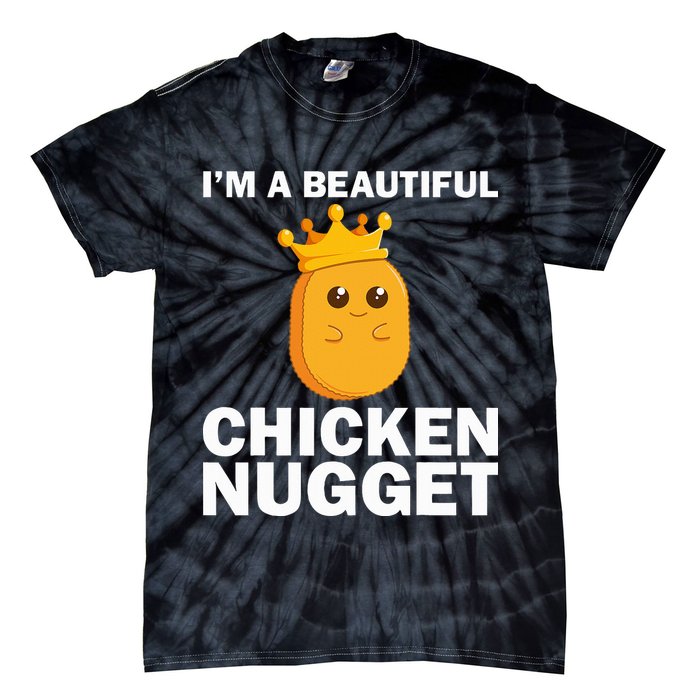 Cute Chicken Nugget Art Chicken Nugget Lover Tie-Dye T-Shirt