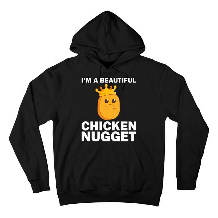 Cute Chicken Nugget Art Chicken Nugget Lover Tall Hoodie