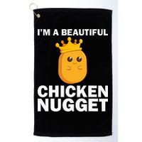 Cute Chicken Nugget Art Chicken Nugget Lover Golf Towel
