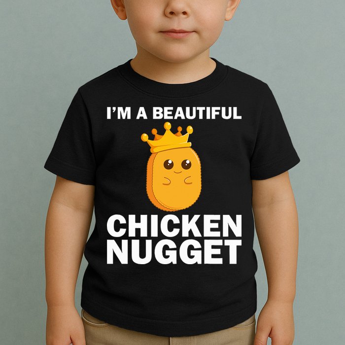 Cute Chicken Nugget Art Chicken Nugget Lover Toddler T-Shirt