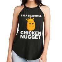 Cute Chicken Nugget Art Chicken Nugget Lover Women's Perfect Tri Rocker Tank