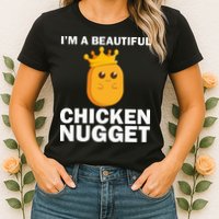 Cute Chicken Nugget Art Chicken Nugget Lover Womens T-Shirt