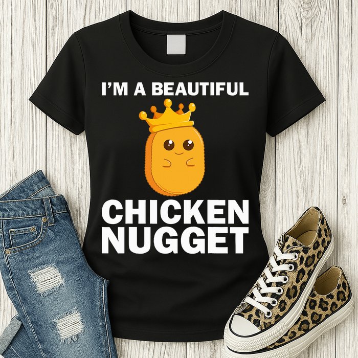 Cute Chicken Nugget Art Chicken Nugget Lover Womens T-Shirt