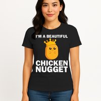 Cute Chicken Nugget Art Chicken Nugget Lover Womens T-Shirt