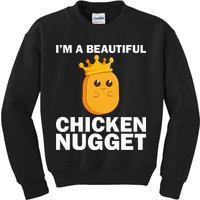 Cute Chicken Nugget Art Chicken Nugget Lover Kids Sweatshirt