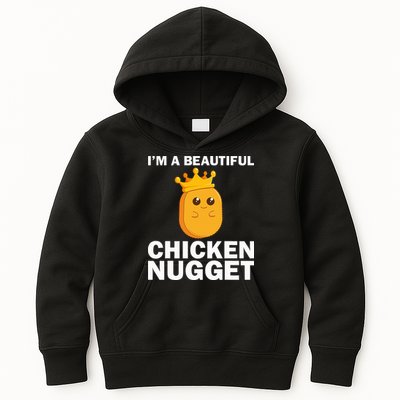 Cute Chicken Nugget Art Chicken Nugget Lover Kids Hoodie