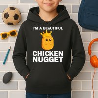 Cute Chicken Nugget Art Chicken Nugget Lover Kids Hoodie