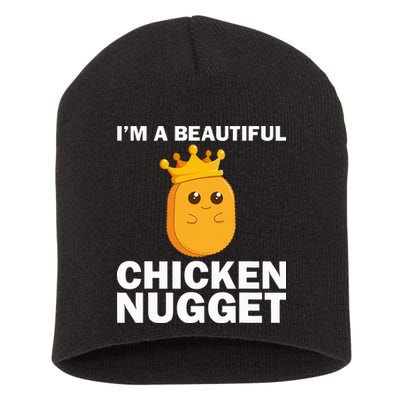 Cute Chicken Nugget Art Chicken Nugget Lover Short Acrylic Beanie