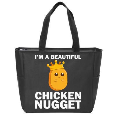 Cute Chicken Nugget Art Chicken Nugget Lover Zip Tote Bag