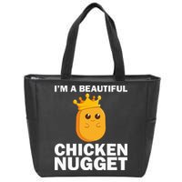 Cute Chicken Nugget Art Chicken Nugget Lover Zip Tote Bag