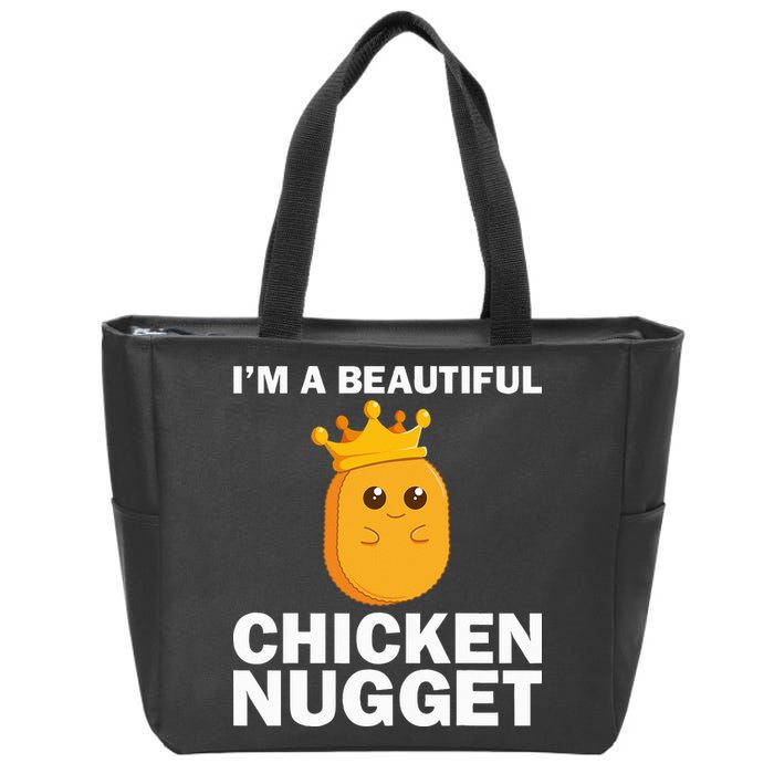 Cute Chicken Nugget Art Chicken Nugget Lover Zip Tote Bag